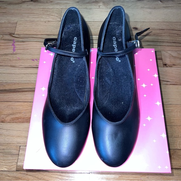 CAPEZIO black character tap shoes size10M - Picture 3 of 16